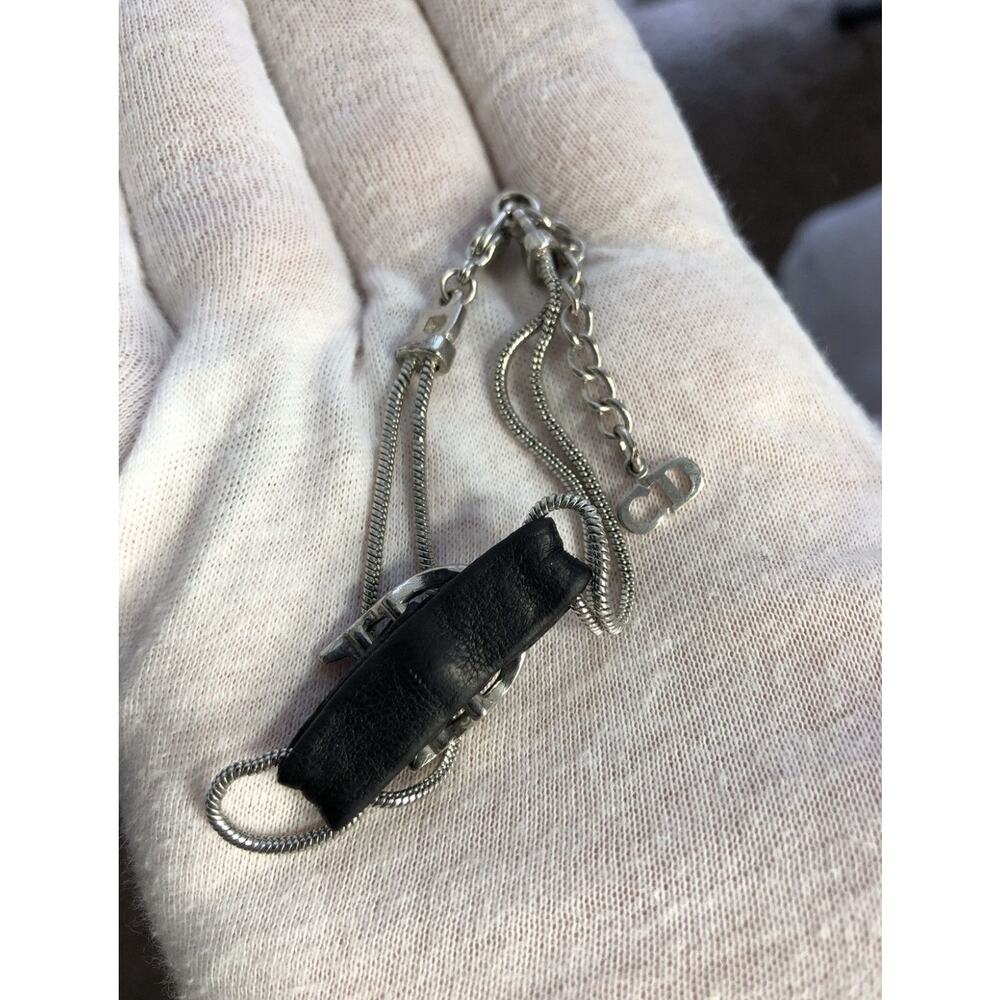 Dior encrusted D buckle bracelet - Picture 4 of 4